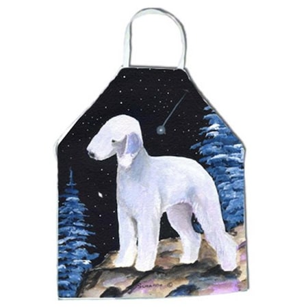 Carolines Treasures Carolines Treasures SS8455APRON Starry Night Bedlington Terrier Apron - 27 x 31 in. SS8455APRON